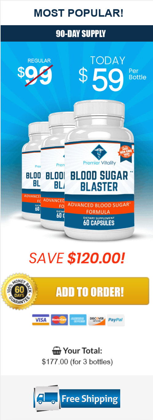Blood Sugar Blaster - 3 Bottles