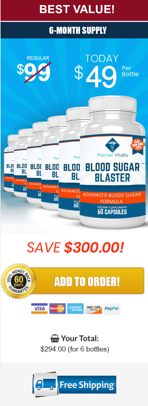 Blood Sugar Blaster - 6 Bottles