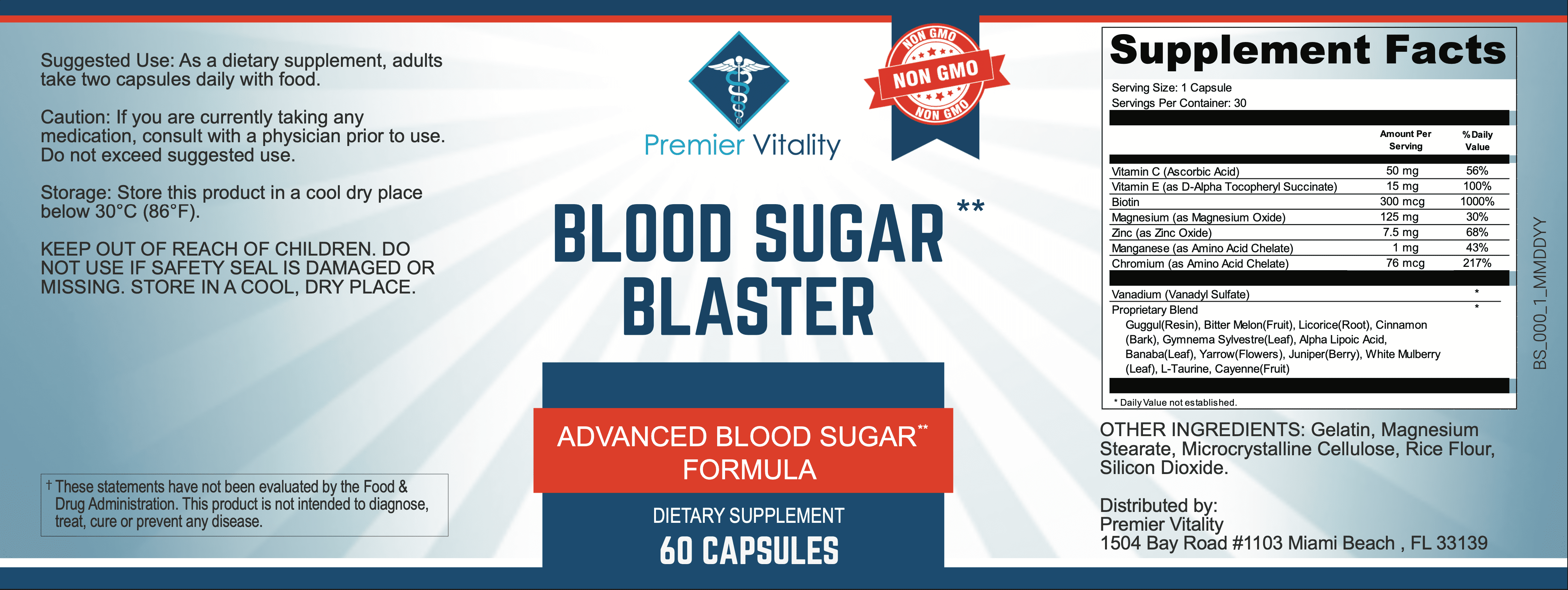Blood Sugar Blaster blood sugar supplement Facts